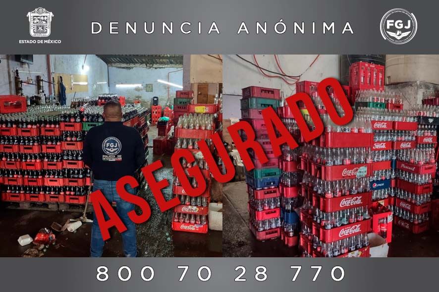 Descubren otra fábrica clandestina de Coca Cola ahora en Los Reyes La