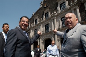 Rubén Mendoza e Isidro Pastor en campaña  en 2005. Foto Agencia MVT