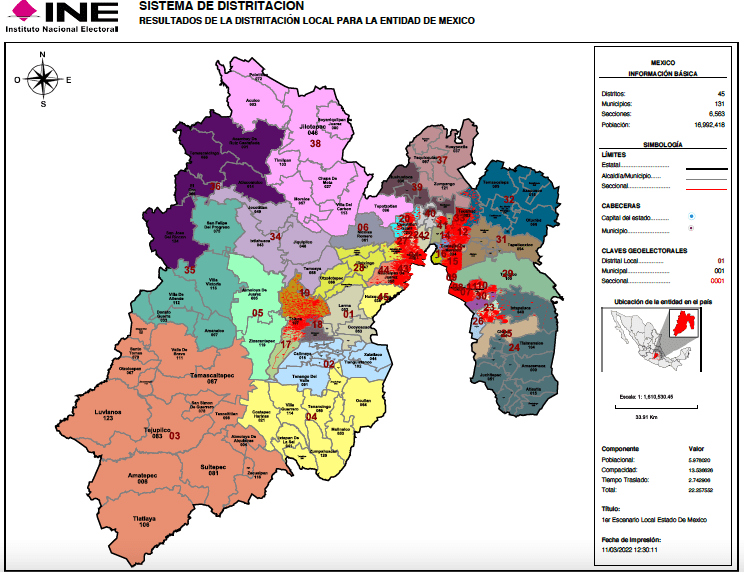 También modificarán distritación electoral local en Edomex conoce la