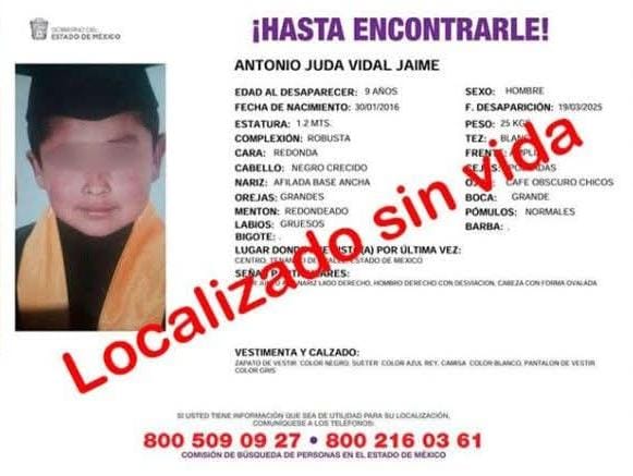 Hallan sin vida a pequeño de 9 años de edad reportado desaparecido en  Tenango del Valle – Plana Mayor | Medio de comunicación en el Estado de  México