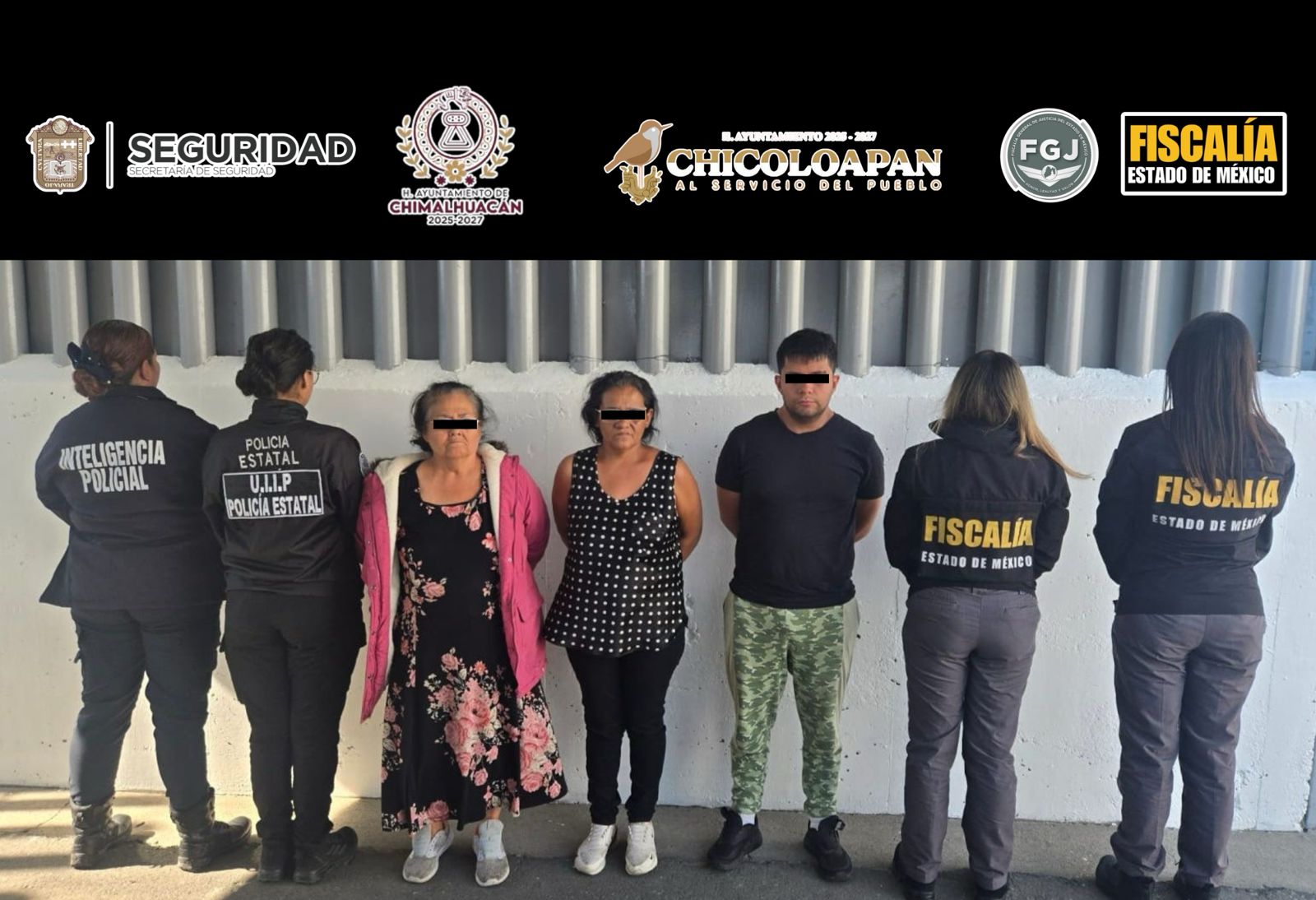 Ingresan a Carlota “N” y dos de sus cómplices a penal estatal de Chalco; están acusados de homicidio