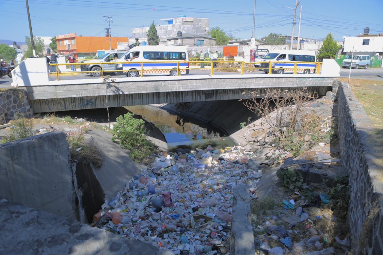 Ecatepec, Jaltenco y Tultitlán se unen para limpiar del Dren Cartagena por segunda ocasión