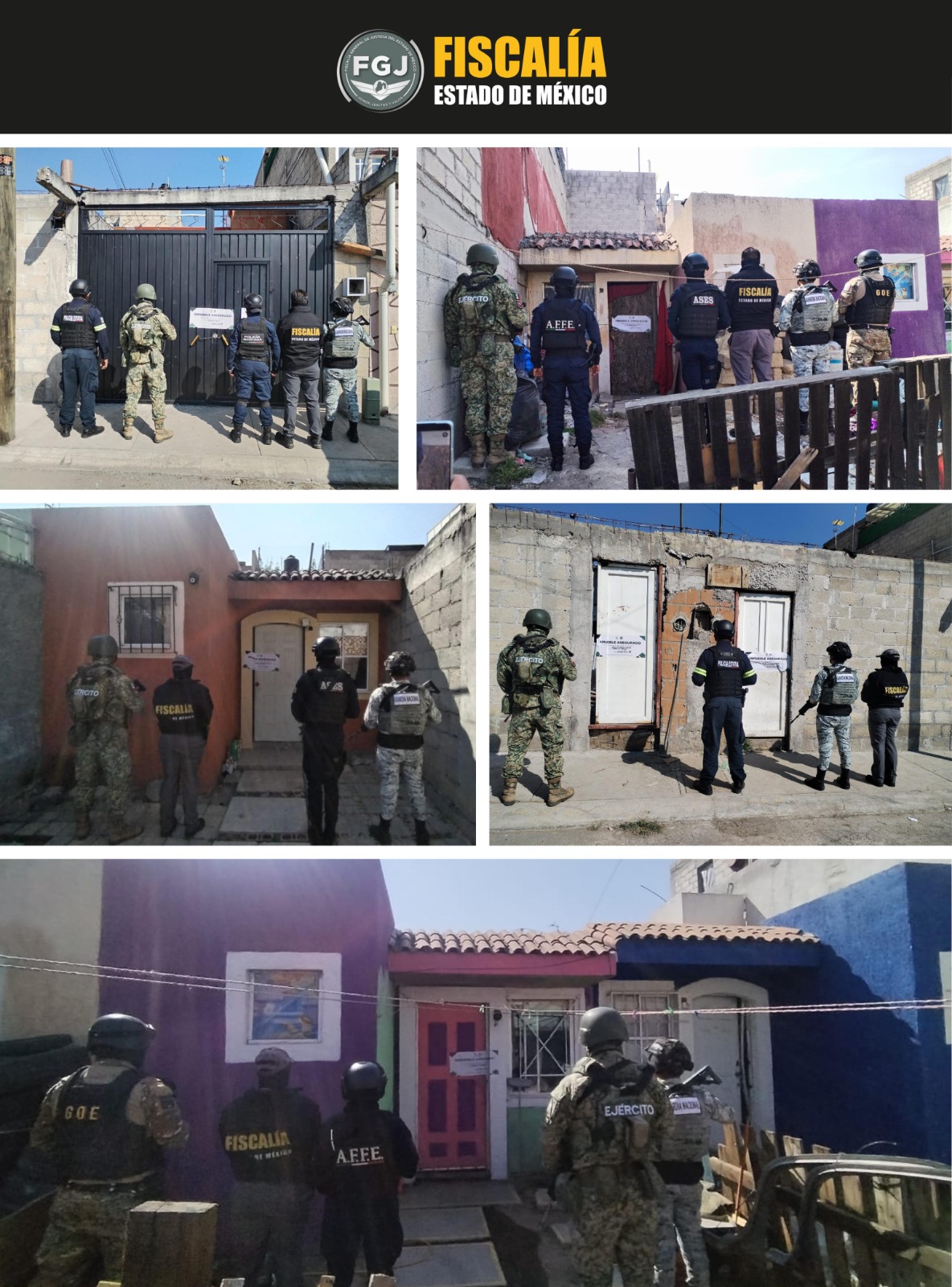 Recupera Fiscalía mexiquense 15 inmuebles con denuncia de despojo; ya suman 154 rescatados