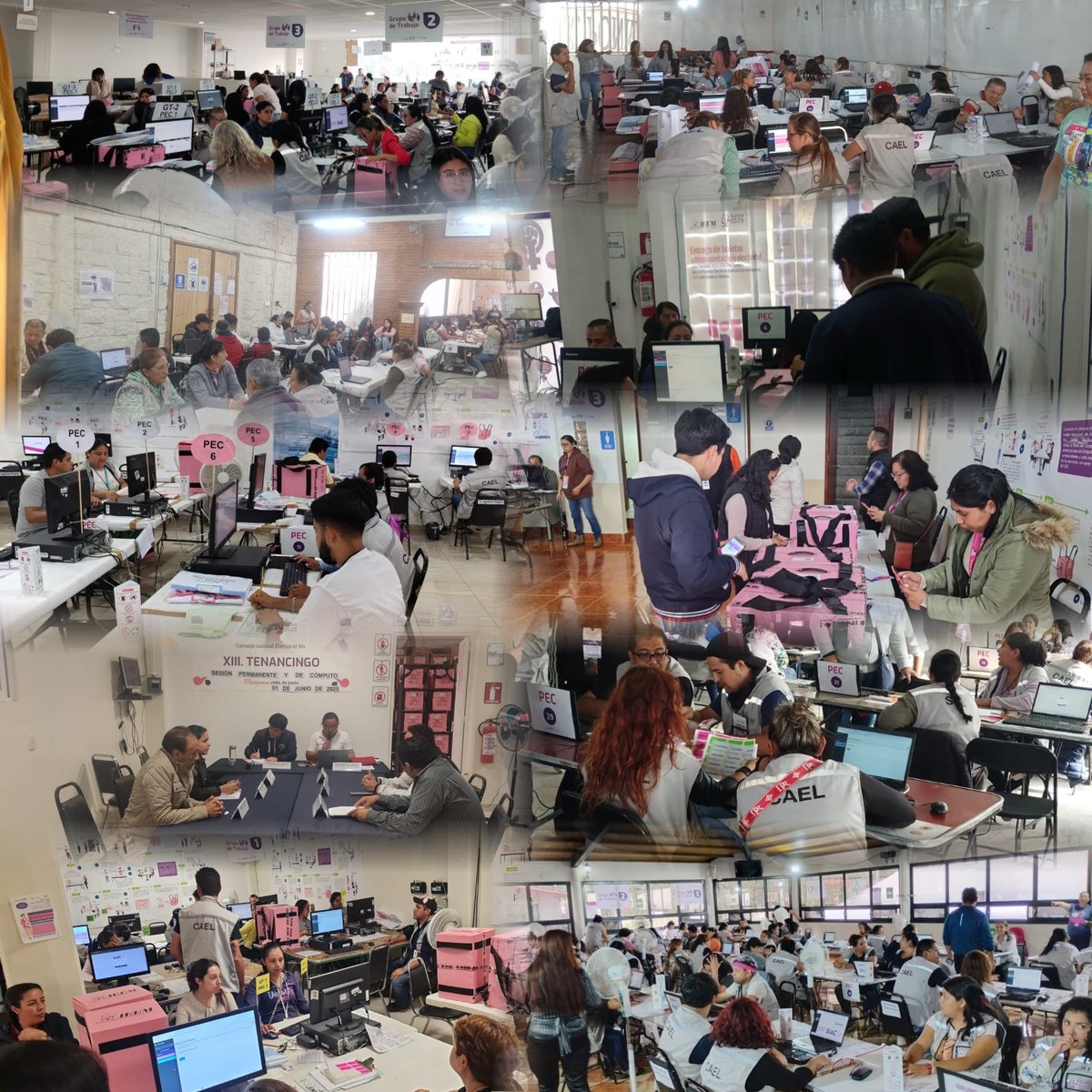 Casi 5 mil personas realizan el cómputo de los votos de la elección judicial Edomex; avance del 37%