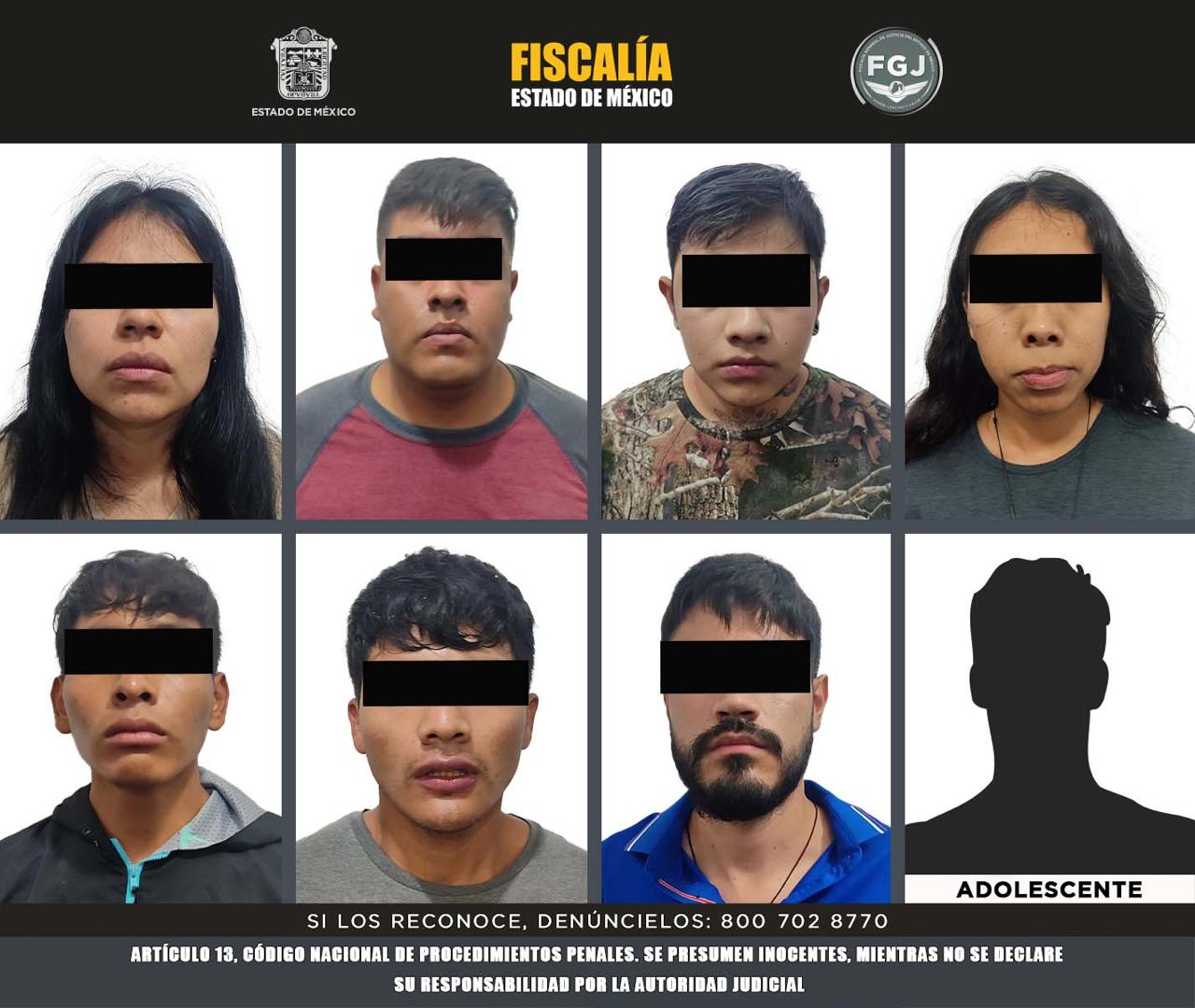 Capturan a ocho sujetos considerados generadores de violencia en la región de Malinalco