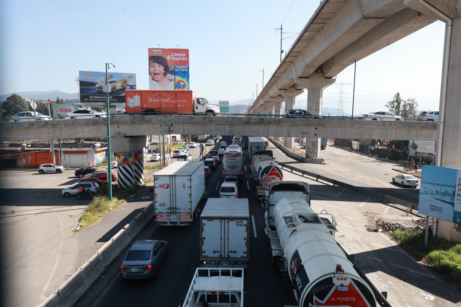 Levantan bloqueos en la México-Toluca y Tollocan tras 8 y media horas de mantener cerrada la circulación