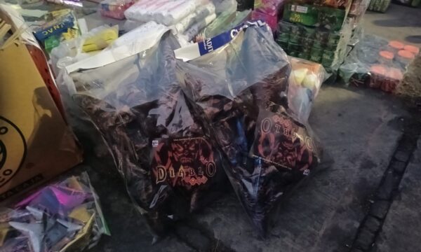 Inmoviliza Toluca 300 kilos de pirotecnia para reducir riesgos de incendios y quemaduras