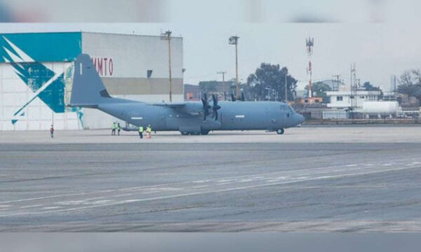Aclaran presencia del avión militar estadounidense en Aeropuerto de Toluca