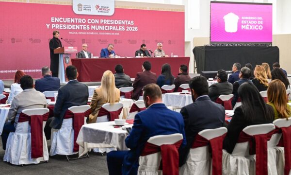 Seguridad y obra pública, prioridades del estado y municipios para 2026: Delfina Gómez