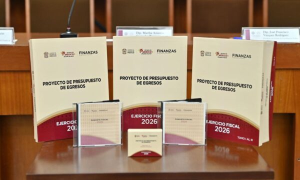 Ejercerá Edomex presupuesto de 410 mil mdp para 2026; 14 mil mdp para órganos autónomos