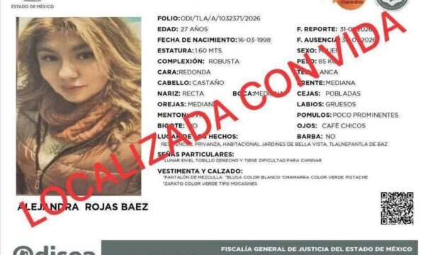 Localizan con vida a coordinadora de MC en Jilotzingo, que se encontraba desaparecida