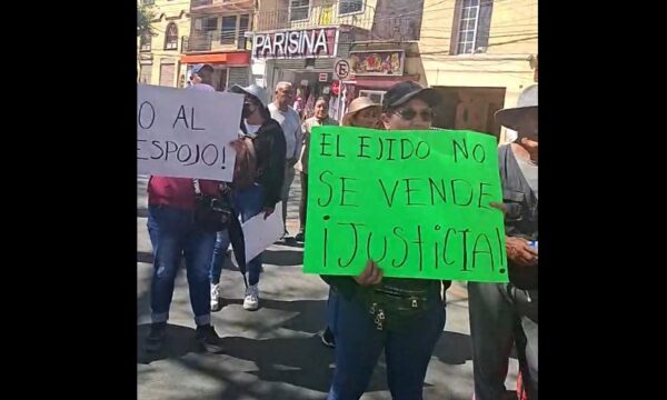 Denuncian despojo de tierras ejidales en Zinacantepec; piden intervención de autoridades