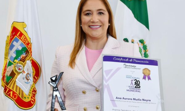 San Mateo Atenco recibe Premio Nacional al Buen Gobierno como municipio educador