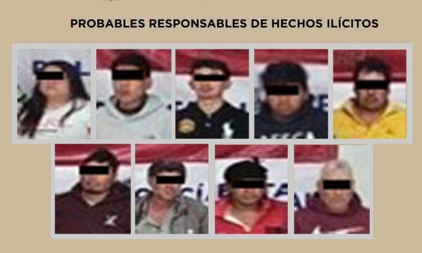 Detienen a nueve presuntos integrantes de la Familia Michoacana; operaban en el norte del Edomex