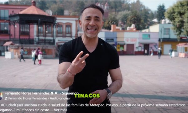 Repartirá Fernando Flores dos mil tinacos a familias que más lo necesiten en Metepec
