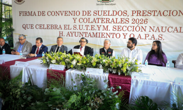 Acuerdan Naucalpan y Suteym aumento al salario del 6 por ciento para 2026