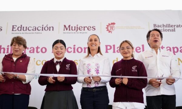 Inaugura Claudia Sheinbaum dos Bachilleratos Nacionales en Chimalhuacán e Ixtapaluca