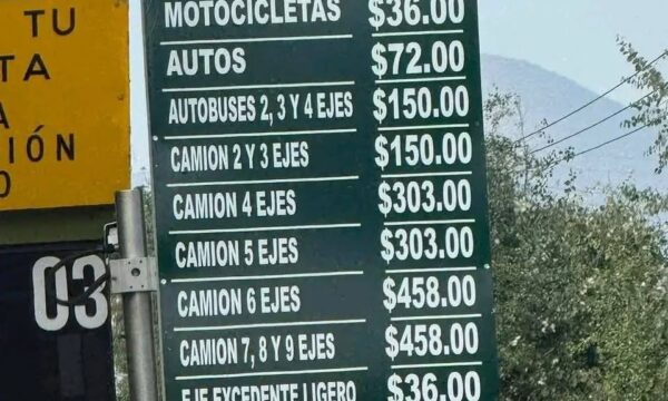 También aumentaron la cuota en la México-Querétaro; México-Pachuca y México-Pirámides