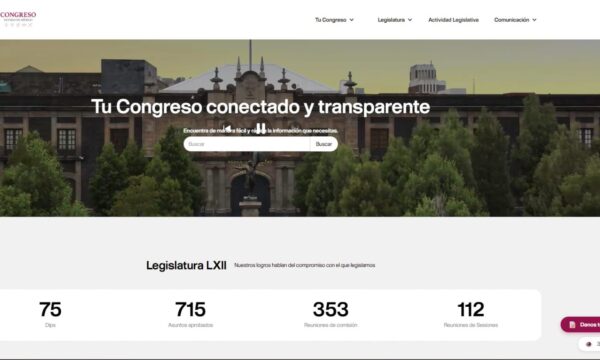 Fortalece Congreso mexiquense transparencia con nueva página web