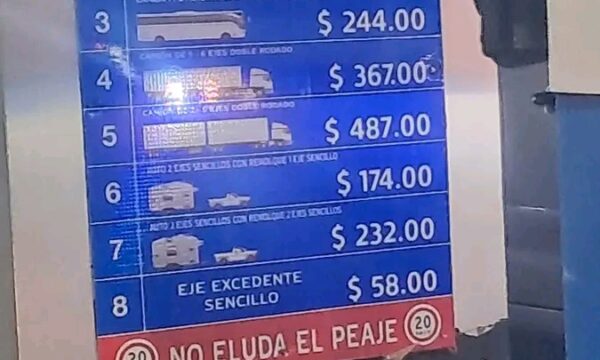 Aumenta tarifa de autopista México – Toluca; costará 116 pesos