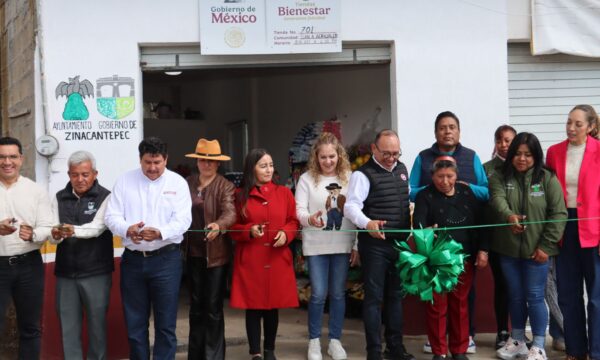Inauguran décima Tienda del Bienestar en Zinacantepec para fortalecer economía familiar