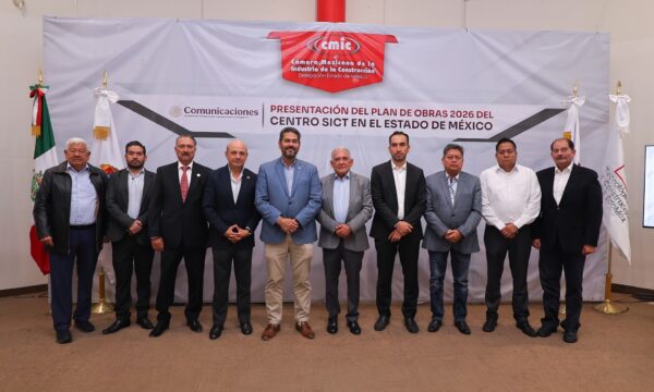 Presenta SICT proyectos de infraestructura ante CMIC Edomex para 2026