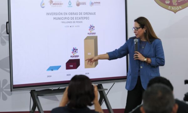 Desazolva Ecatepec 902 km de tubería y retira más de un millón de cubetas de lodo y basura