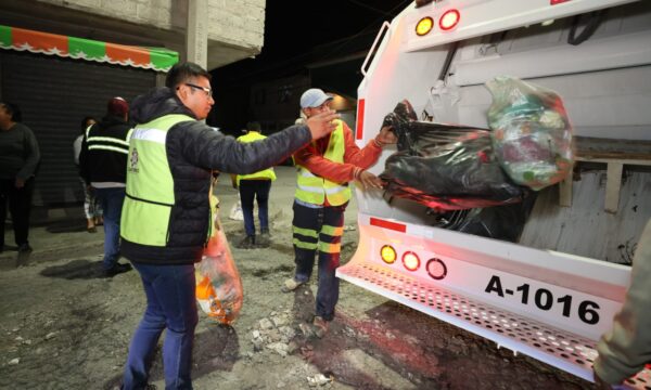Retiran más de 7 mil toneladas de basura en Ecatepec con programa nocturno