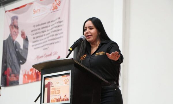 SNTE Sección 36 reivindica educación pública y derechos laborales en el Día del Trabajo