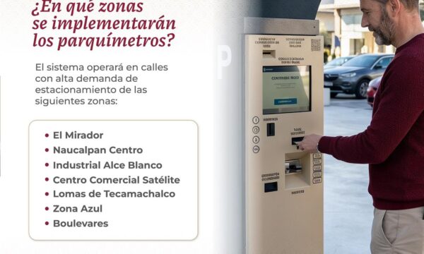 Naucalpan inicia campaña para concientizar sobre los beneficios de instalar parquímetros en calles y avenidas