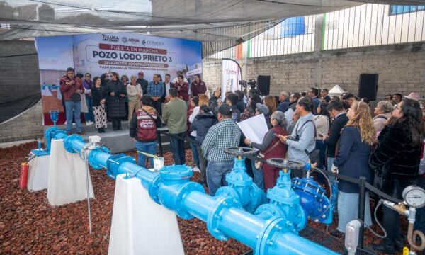 Entrega Ricardo Moreno el pozo número 14 de 21 contemplados; dotará de agua a más de 30 mil habitantes
