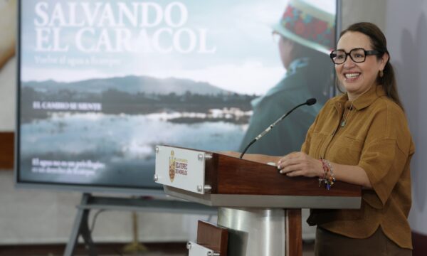 Azucena Cisneros impulsa el rescate del agua para Ecatepec y construye el parque ecológico más grande del Valle de México