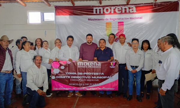 Marco Mondragón encabeza nueva estructura de Morena en Almoloya de Juárez