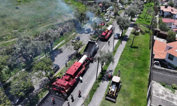 Inicia Toluca repavimentación de Paseo Matlatzincas con el “Diablo Dragón”
