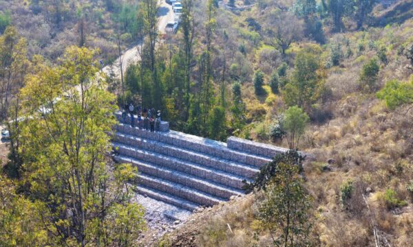 Entregan las primeras 18 presas de gavión en la Sierra de Guadalupe