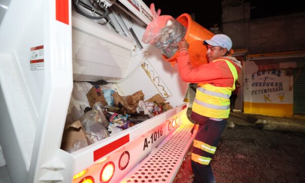 Retiran más de 14 mil toneladas de basura en Ecatepec, con recolección nocturna