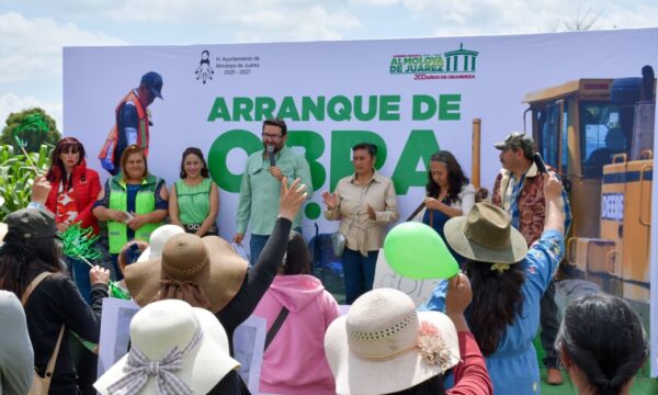 Rescatan pozo de agua en San Cristóbal y arrancan obras viales en comunidades de Almoloya de Juárez