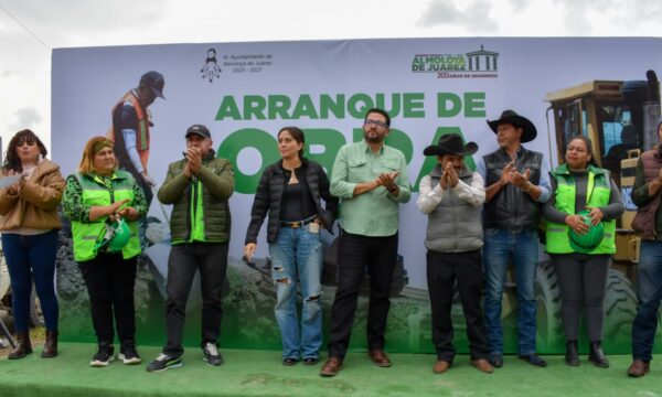 Inicia Adolfo Solís cuatro nuevas obras viales en la zona sur de Almoloya de Juárez