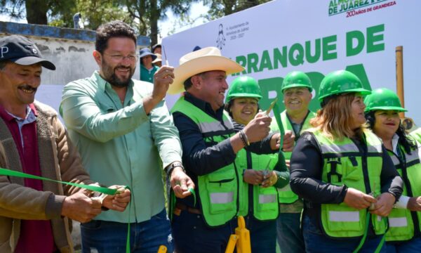 Arranca Almoloya de Juárez obras para mejorar abasto de agua y conectividad vial