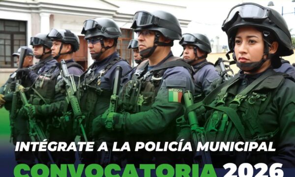 Abre Zinacantepec convocatoria para incorporar nuevos policías municipales en 2026