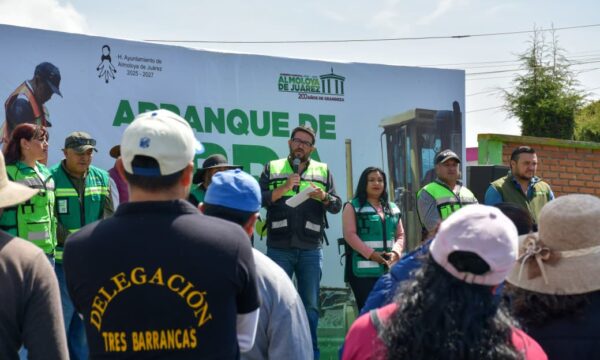 Impulsa Almoloya de Juárez recuperación del acceso a Mina México; rehabilitarán avenida hasta las vías del tren