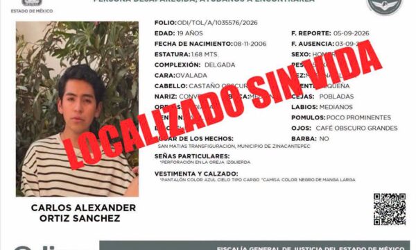 Confirma UAEMex muerte de estudiante de FCPyS reportado como desaparecido; fue atropellado en Toluca