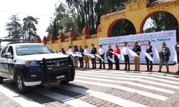 Despliegan más de 5 mil 500 elementos y 4 mil cámaras para blindar Fiestas Patrias en la región Toluca