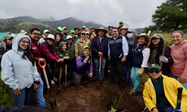 Lerma cierra programa estatal de restauración forestal con la plantación de mil 500 árboles