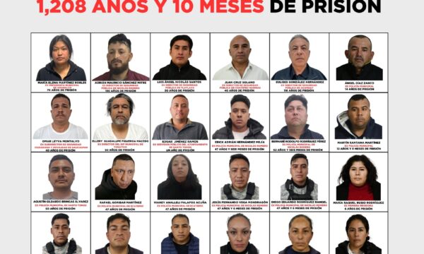 Operación Enjambre suma 16 sentencias contra 27 objetivos; condenas superan los mil 200 años